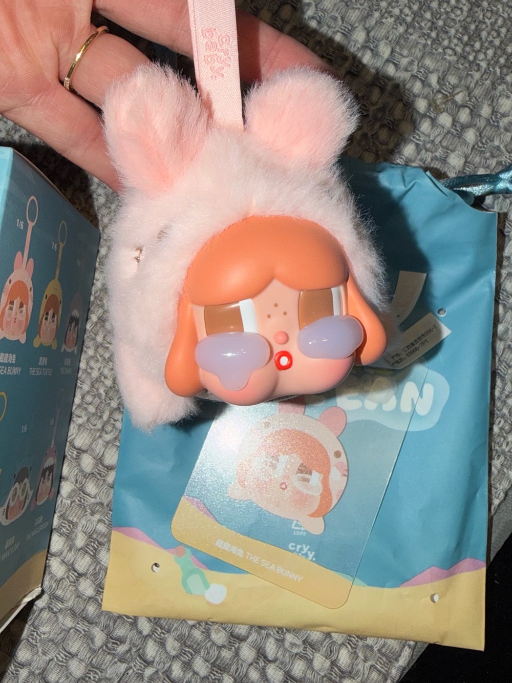 CRYBABY Cry Me An Ocean Series - Vinyl Plush Pendant- The Sea Bunny